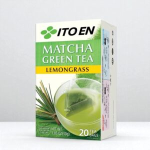 Ito En Matcha Green Tea with Lemongrass – 100% Japanese Blend, Refreshing & Antioxidant Rich (20 Tea Bags)